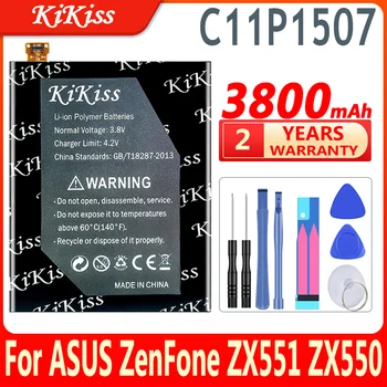 Для ASUS Аккумулятор Большой Емкости C11P1507 Для ASUS ZenFone Zoom ZX551 ZX550 ZX551ML Z00XSB + Подарочные Инструменты
