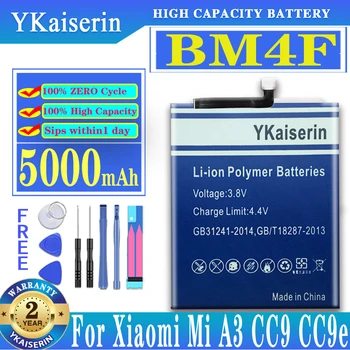 Для Xiaomi Оригинальный YKaiserin BM4F сменный аккумулятор для мобильного телефона 5000 мАч для Xiaomi CC9 CC9e CC9 E Mi A3 Аккумулятор + трек-код