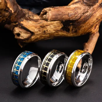 Модные кольца из титановой стали 8 мм для женщин, христианское католическое религиозное кольцо, Мужское кольцо, Индивидуальное хип-хоп кольцо для мужчин