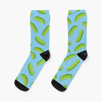 Маринованные огурцы - Маринованные огурцы на синих Носках спортивные носки аниме носки походные забавные носки для женщин