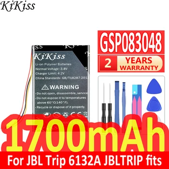Мощный аккумулятор KiKiss емкостью 1700 мАч GSP083048 для JBL Trip 6132A/подходит для Digital Bateria