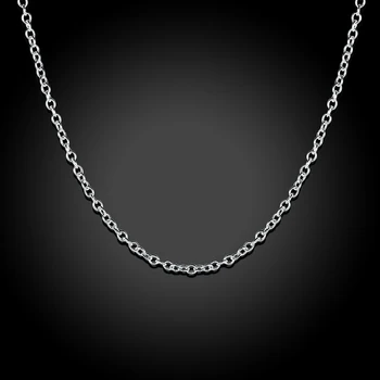 10ШТ горячих шармов из стерлингового серебра 925 пробы, кольцевая цепочка диаметром 1 мм, ожерелье для женщин, модные вечерние свадебные аксессуары, подарки, ювелирные изделия