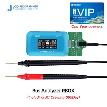 Анализатор шины JC JCID RBOX для iPhone Android, быстрое позиционирование, сигнал материнской платы, обнаружение частичных неисправностей, инструменты для ремонта