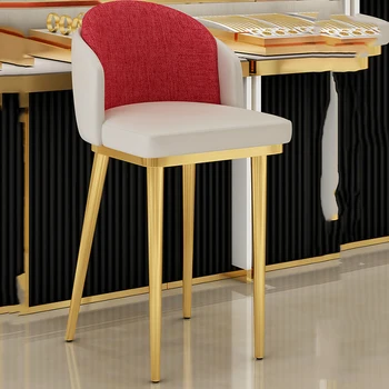 Акцентные Барные Стулья Nordic Chair Design Металлические Золотые Банки Для Кухни Эргономичный Бар Nordic Cadeiras De Jantar Столовые Сервизы HY