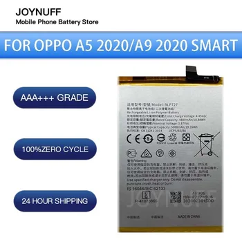 Новый Аккумулятор Высокого Качества 0 Циклов, Совместимый BLP727 Для OPPO A5 2020 A9 2020 Smart A11A11X, Достаточное Количество Сменных Батарей + инструмент