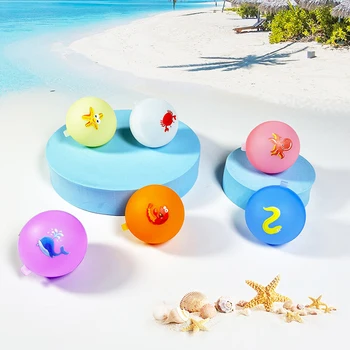 Водяная Бомба Силиконовые Водяные Шары Мультфильм Открытый Пляж Играющая Игрушка Милые Творческие Водяные Шары Сувениры Детские Водные Игры