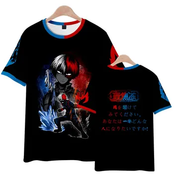 Детские крутые футболки с аниме для мальчиков и девочек из японского аниме Boku No Hero Academia, детские футболки My Hero Academy, 3D футболки