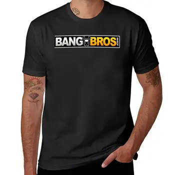 Новая футболка Bangbros, корейские модные летние топы, быстросохнущая рубашка с коротким рукавом, футболки для больших и высоких мужчин