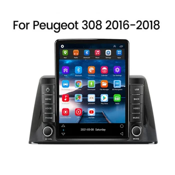 Android 12 Carplay 5G для Tesla Вертикальное автомобильное радио Видео Стерео для Peugeot 308 2016 2017- 2028 Мультимедийный плеер GPS Навигация