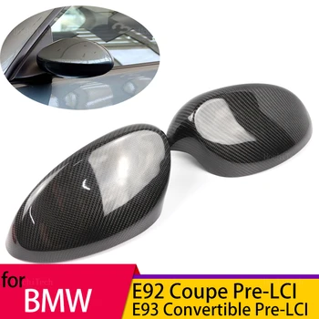 1 пара Накладок Заднего Вида из Настоящего Углеродного Волокна для BMW 3 Серии E92 coupe Pre-LCI 06-09 E93 Convertible Pre-LCi 06-08
