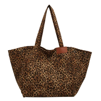 Модная складная экологичная сумка для покупок с леопардовым принтом, складная сумка-тоут, сумки большой емкости для путешествий, сумка для продуктов, сумка-мешок
