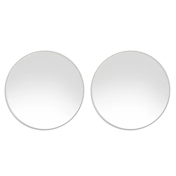 2 Шт Зеркало для слепых зон HD Аксессуары для зеркал заднего вида Широкоугольный Регулируемый на 360 градусов Бескаркасный для всех универсальных транспортных средств
