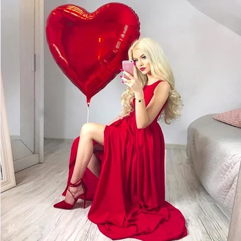 32-дюймовый Большой красный воздушный шар в форме сердца, признание в день Святого Валентина, свадебное украшение, фото, гелиевый воздушный шар оптом