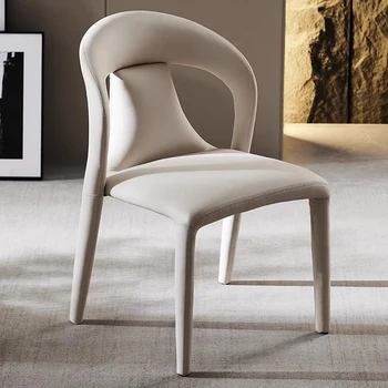 Современный простой обеденный стул Итальянские роскошные Дизайнерские креативные стулья из искусственной кожи для ресторана отеля Повседневная Домашняя мебель Sedie WKDC