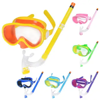 Детский набор очков для подводного плавания с защитой от запотевания и протечек, детская маска для подводного плавания для мальчиков и девочек, очки для плавания, комплекты снаряжения