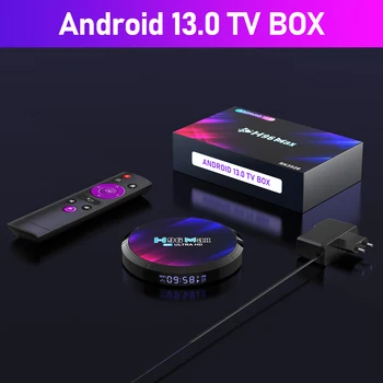 H96 MAX Android 13 TV BOX RK3528 64 ГБ 32 ГБ 16 ГБ 2,4 Г 5 Г WIFI 6 BT 5,0 Глобальный медиаплеер Телеприставка
