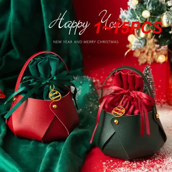 1 ~ 15ШТ Веселый Рождественский пакет для упаковки конфет Мультяшная Рождественская Елка Подвесное украшение Рождественские украшения
