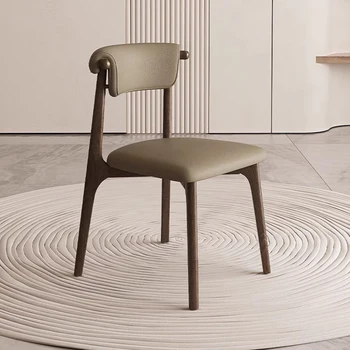 Современный Простой обеденный стул из массива Дерева, Японский стул со спинкой, письменный Стол Relax, Дизайнерский Шезлонг из Скандинавской ткани, мебель для дома WKDC