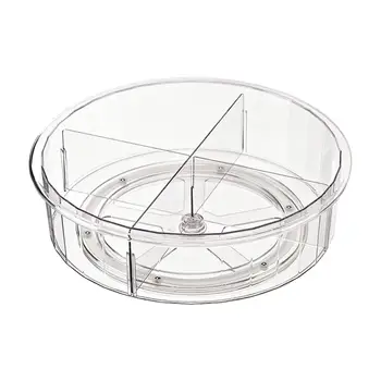 Вращающийся круглый поворотный стол для организации кладовой и хранения приправ, Органайзер для кухонного шкафа, столешницы для холодильника, соевого соуса