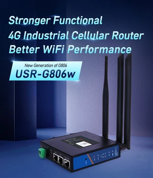 USR-G806w Промышленный Сотовый маршрутизатор с чипсетом Qualcomm по протоколу WAN LAN