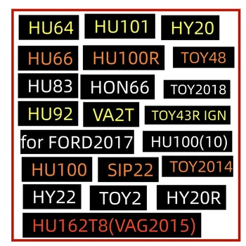 Инструмент Lishi 2 в 1 HU64 HU66 HU83 HU92 HU100 VAG2015 HU101 HU100R HY20 HY22 SIP22 TOY2Track TOY (2014) TOY48 HON66 для FORD2017