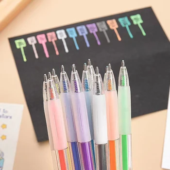 3D желейные ручки, набор глянцевых гелевых ручек для заправки, яркий цветной художественный маркер, флуоресцентная ручка для граффити, подарочные маркеры для рисования, канцелярские принадлежности