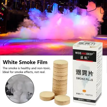 10шт Дымовых шашек с белым эффектом, дымовая шашка, спрей для Хэллоуина, реквизит для декораций, реквизит для фотосъемки на сцене.