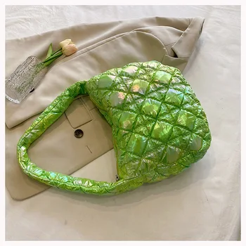 Брендовая дизайнерская женская сумка из лакированной кожи в клетку, модная сумка через плечо, большая сумка-бродяга