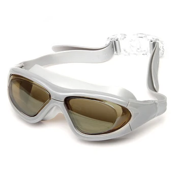 Новые многоцветные очки для плавания для взрослых, противотуманные, УФ-водонепроницаемые Силиконовые очки для плавания в бассейне для мужчин, женщин, детей, очки для дайвинга