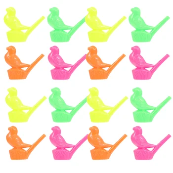 16 шт. детские музыкальные игрушки Водяной птичий свисток, детские игрушки для птиц, свистящие игрушки, пластиковый креативный ребенок, звонящий по телефону