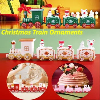 Рождественский орнамент Рождественский игрушечный поезд Украшение для выпечки поезда на день рождения Украшение для новогодней вечеринки для детей Подарок взрослым