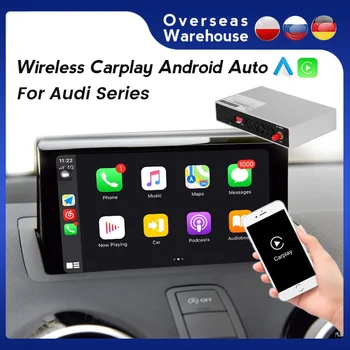 Беспроводной Декодер Carplay Box Для Audi A1 A4 A6 A7 A8 Q2 Q3 Q5 Q5L Q7 MIMI2G MIMI3G RMC MIB Android Auto Mirror Link AirPlay Карты