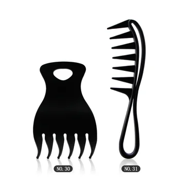 Мужская расческа Sdotter Hair Salon с широким зубом Акулы, пластиковая расческа для кудрявого массажа, расческа для вьющихся волос, аксессуары для укладки волос