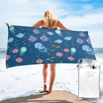 Быстросохнущее дорожное полотенце Быстросохнущие сверхмягкие полотенца из микрофибры для кемпинга, пеших прогулок, йоги, плавания, занятий спортом в тренажерном зале и на пляже