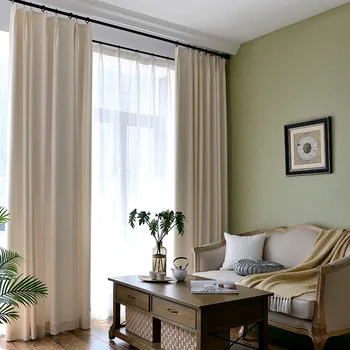 Современные плотные шторы для гостиной, столовой, спальни, простая однотонная ткань Синель, декор для дверей, окон, штор нестандартного размера
