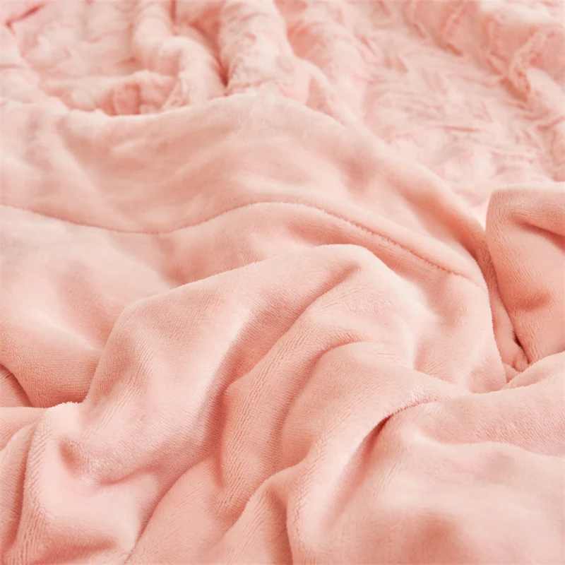 Роскошное двойное одеяло из искусственной кроличьей шерсти осень-зима для кровати, дивана, путешествий, бархатные фланелевые одеяла из молочного флиса высокого веса Fallay