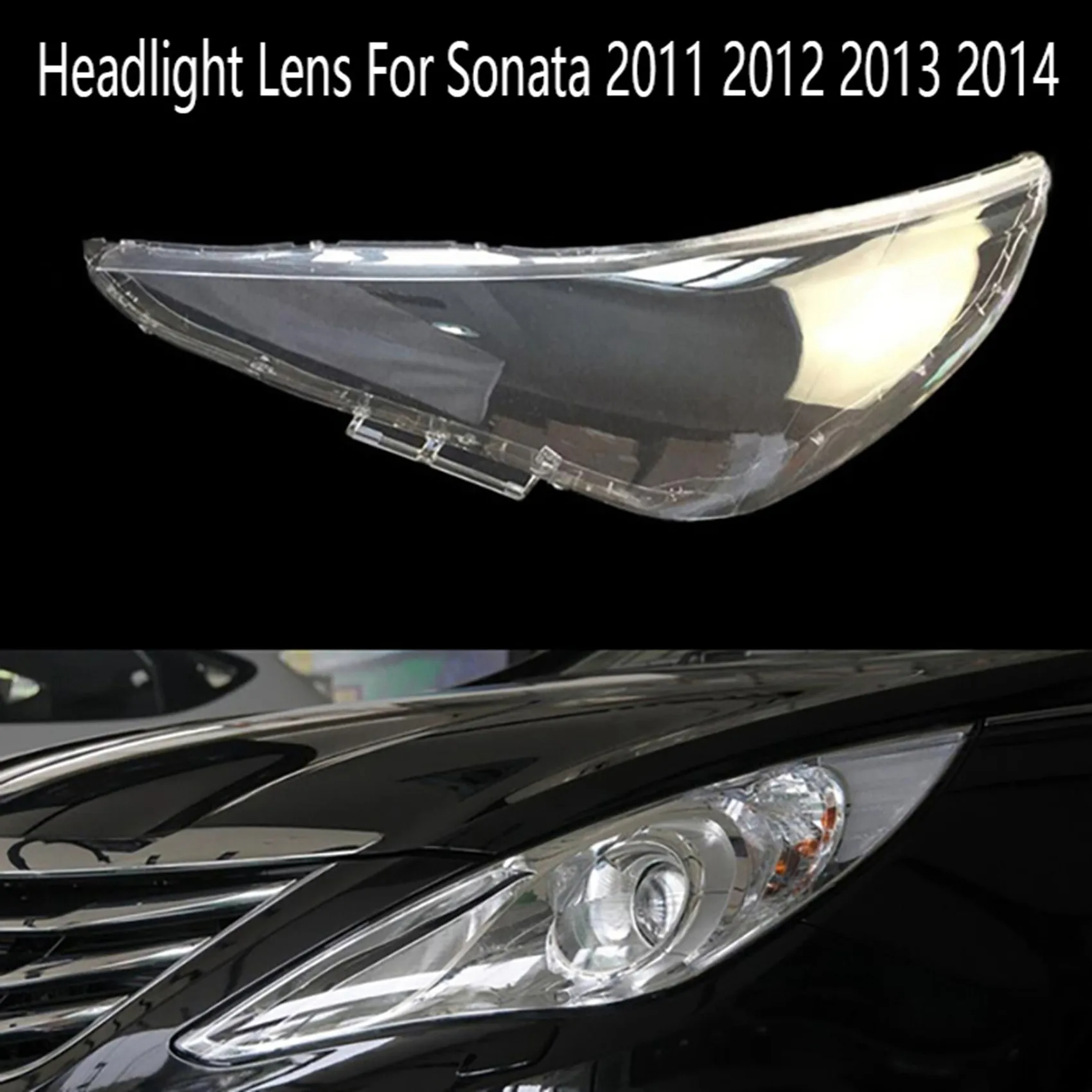 Объектив левой фары Головной свет Крышка лампы переднего автомобильного фонаря для Hyundai Sonata 2011 2012 2013 2014