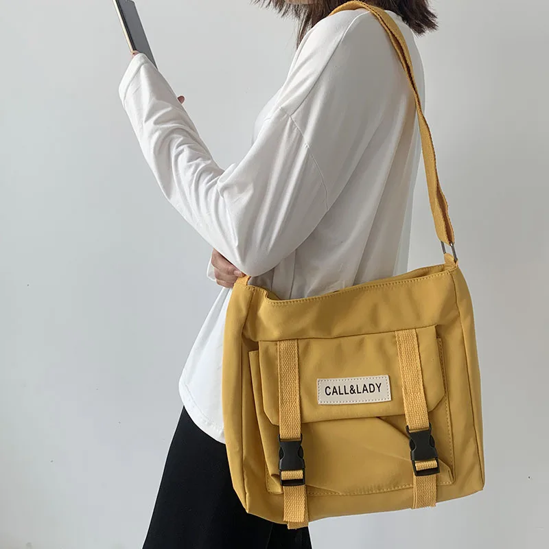 Женская холщовая сумка Японского отделения Harajuku, ветровка, сумка-мессенджер для корейских студенток, сумки через плечо