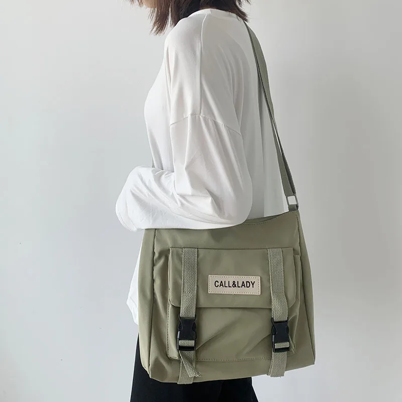 Женская холщовая сумка Японского отделения Harajuku, ветровка, сумка-мессенджер для корейских студенток, сумки через плечо
