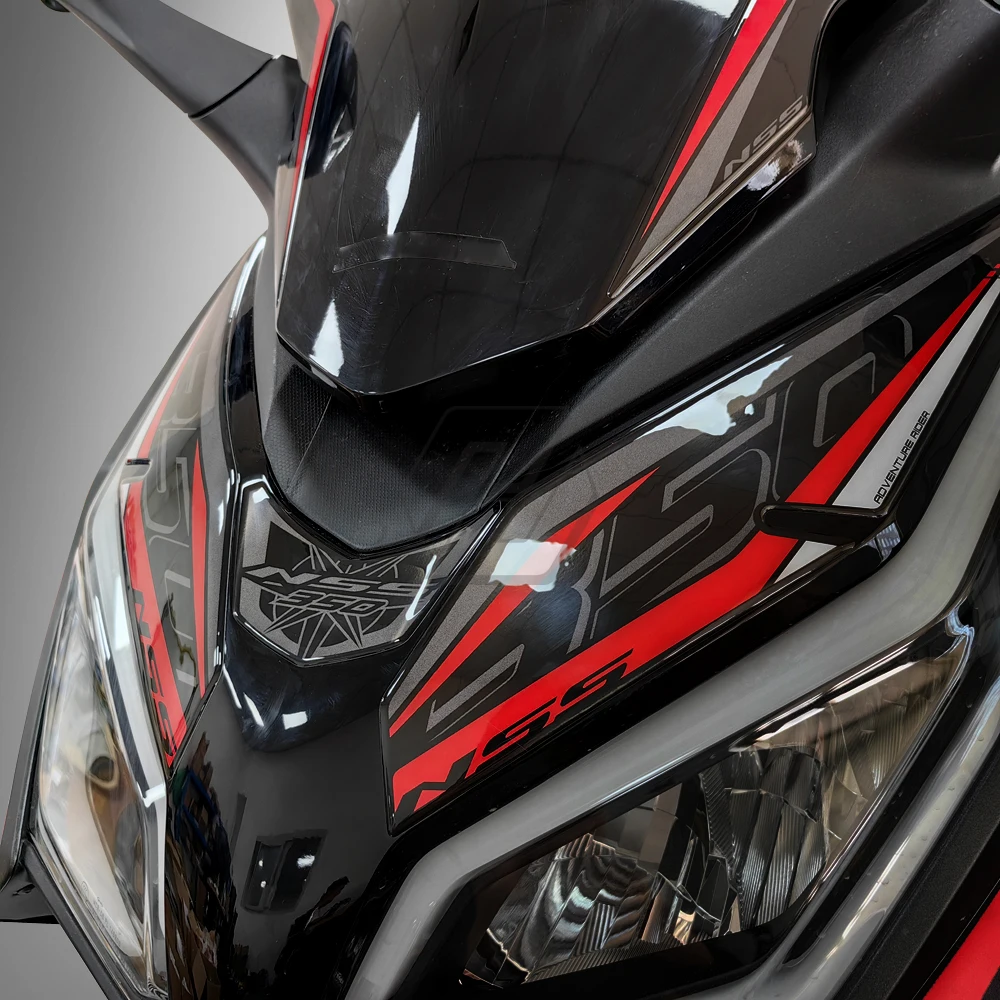 Наклейка на передний обтекатель мотоцикла из 3D смолы для Honda Forza NSS 350 с 2023 года