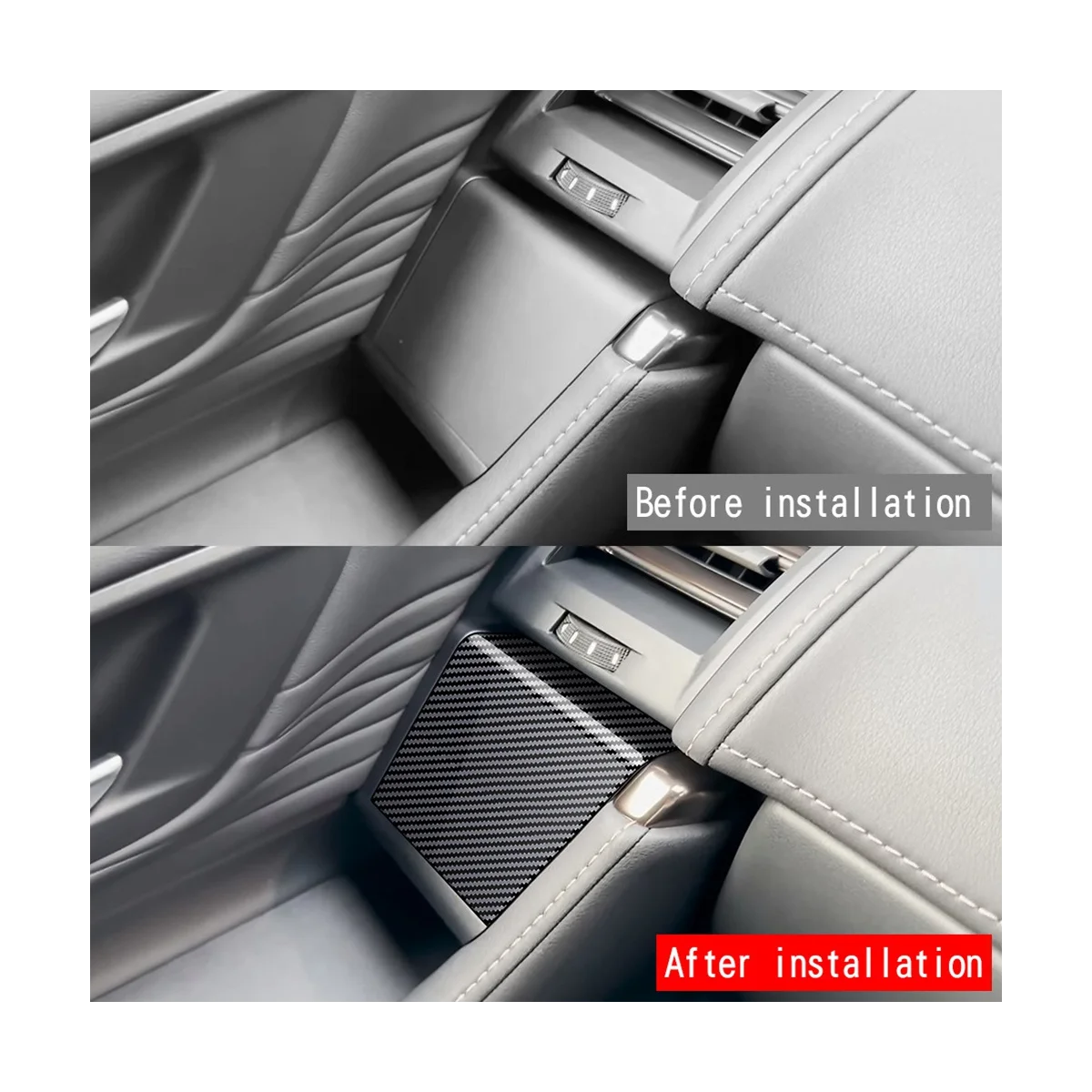 Автомобильный стеклянный переключатель с рисунком из углеродного волокна Украшение верхней панели Наклейки на дверной подлокотник для Toyota Alphard 40 Series 2023+