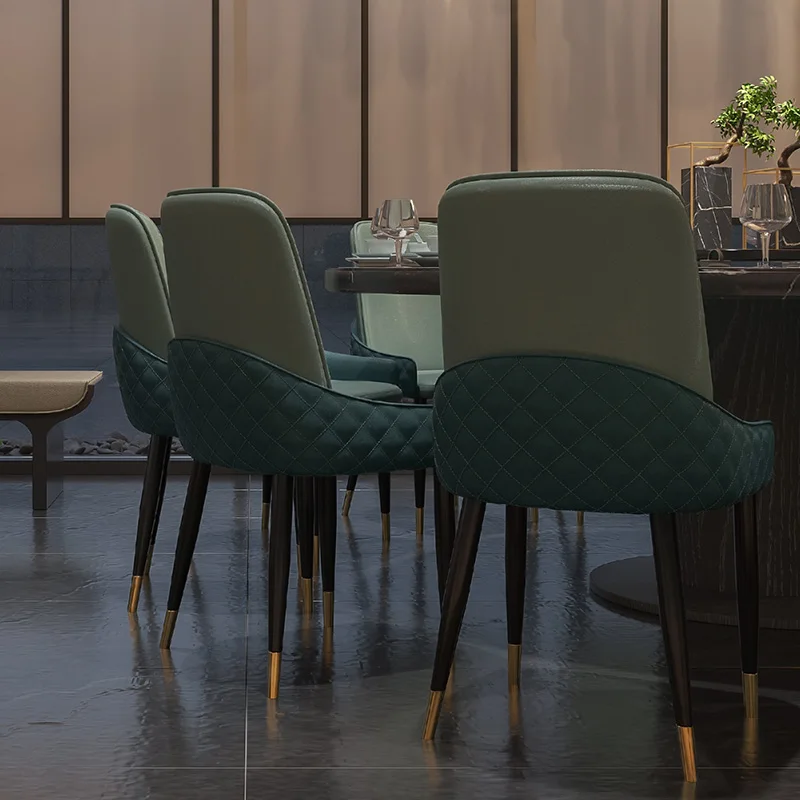 Современные дизайнерские обеденные стулья Nordic Metal Передвижной кухонный туалетный столик Офисный уникальный одиночный Sillas Comedor Украшение для дома