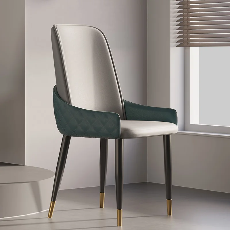 Современные дизайнерские обеденные стулья Nordic Metal Передвижной кухонный туалетный столик Офисный уникальный одиночный Sillas Comedor Украшение для дома