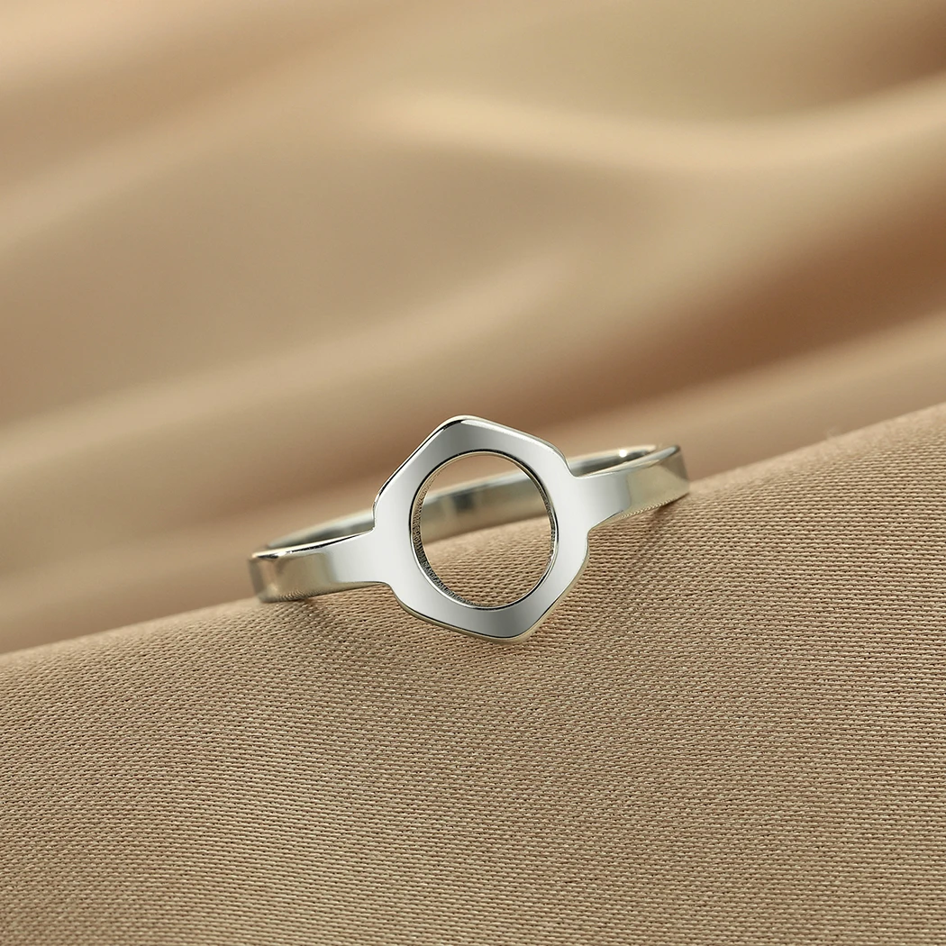 Cxwind Кольцо из нержавеющей стали с лазерной гравировкой Elements science midi Шестиугольное кольцо химическое кольцо Персонализированные украшения подарок на день рождения