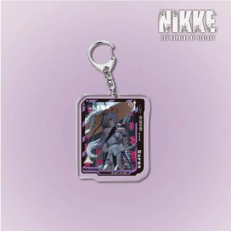Аниме-брелок Nikke The Goddess of Victory для мужчин, брелок для ключей для женщин, модный рисунок Каваи, Акриловый брелок для ключей, подарок-подвеска