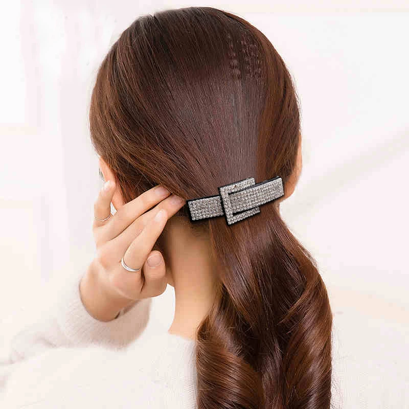 Новый дизайн Корейский кристалл Горный хрусталь Заколка для волос для женщин Аксессуары Для волос Акриловые заколки для волос Заколка для волос Ювелирные изделия