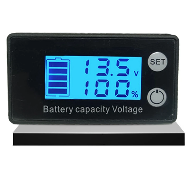 Индикатор емкости аккумулятора Постоянного тока 7-68 В, свинцово-кислотный литиевый вольтметр для автомобиля, мотоцикла, измеритель напряжения