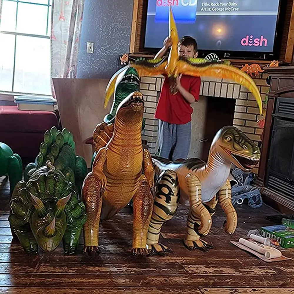 Новые гигантские надувные динозавры, Надувная игрушка, реалистичные воздушные шары юрского периода, ПВХ, Подарок для детей, украшение для вечеринки по случаю Дня рождения