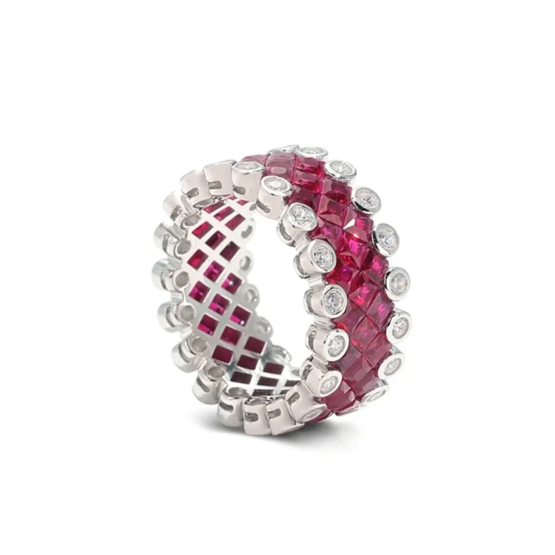 Женские кольца ZOCA из стерлингового серебра 925 пробы, прямоугольные драгоценные камни, изящная ювелирная геометрия, белый циркон, модный женский аксессуар для вечеринки