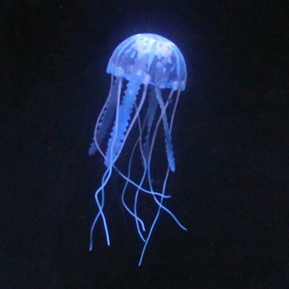 Искусственные светящиеся медузы Декор аквариума Украшение аквариума Подводное Живое растение Светящийся орнамент Водный пейзаж